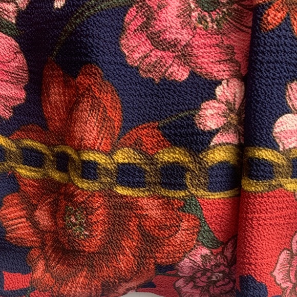 Vince Camuto Petite Floral Popover Shirtdress size 4P - Picture 10 of 13